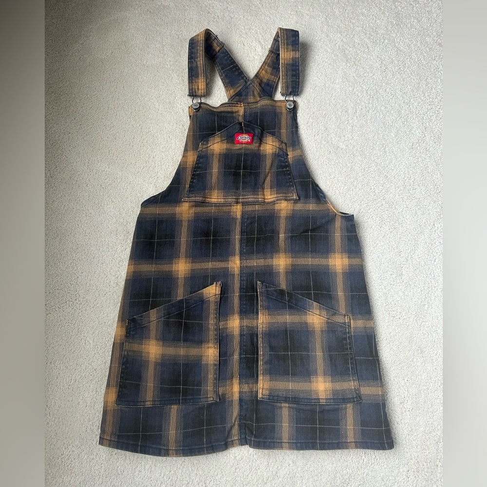 Dickies Plaid Overall Dress